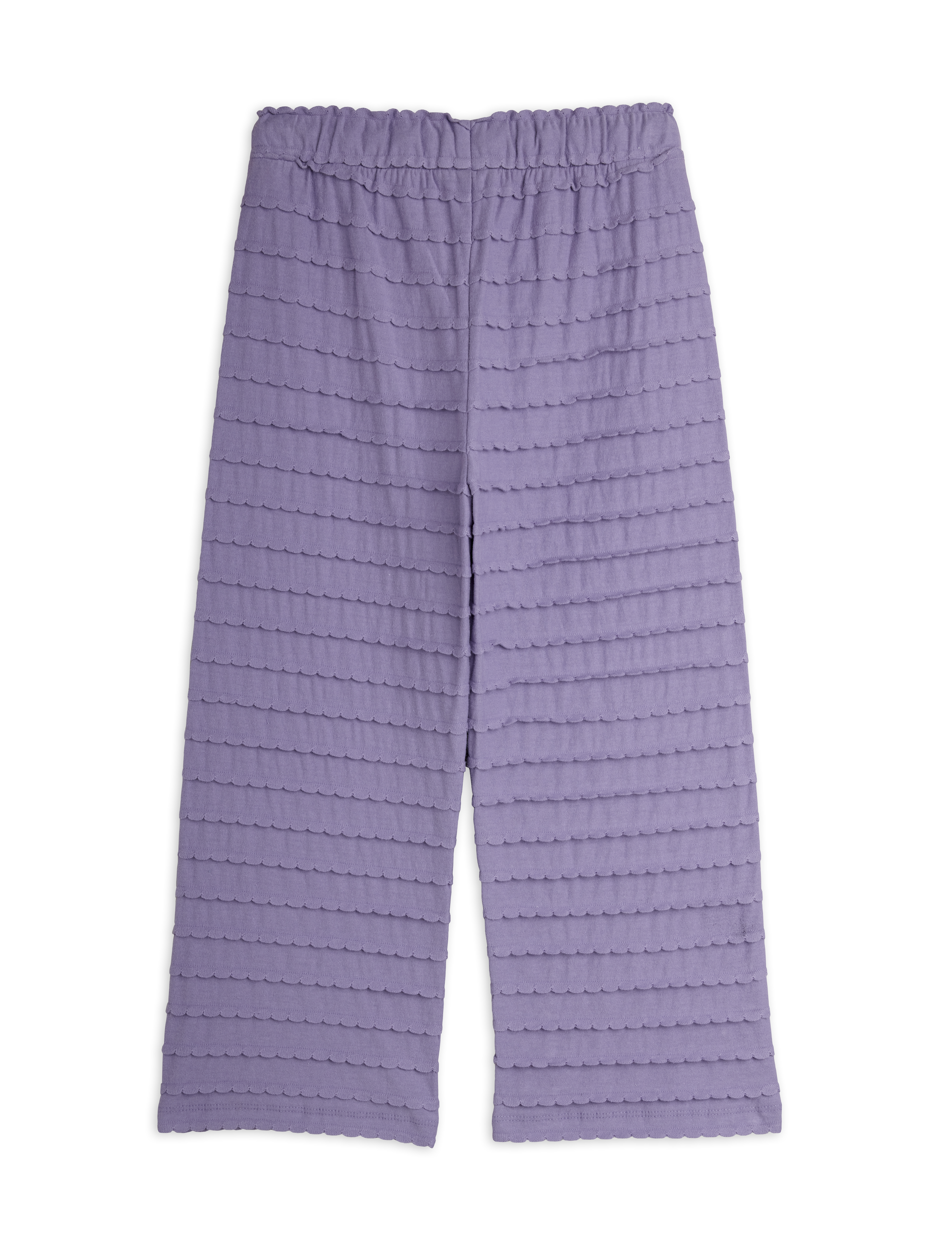 EXTURED FRILL TROUSERS