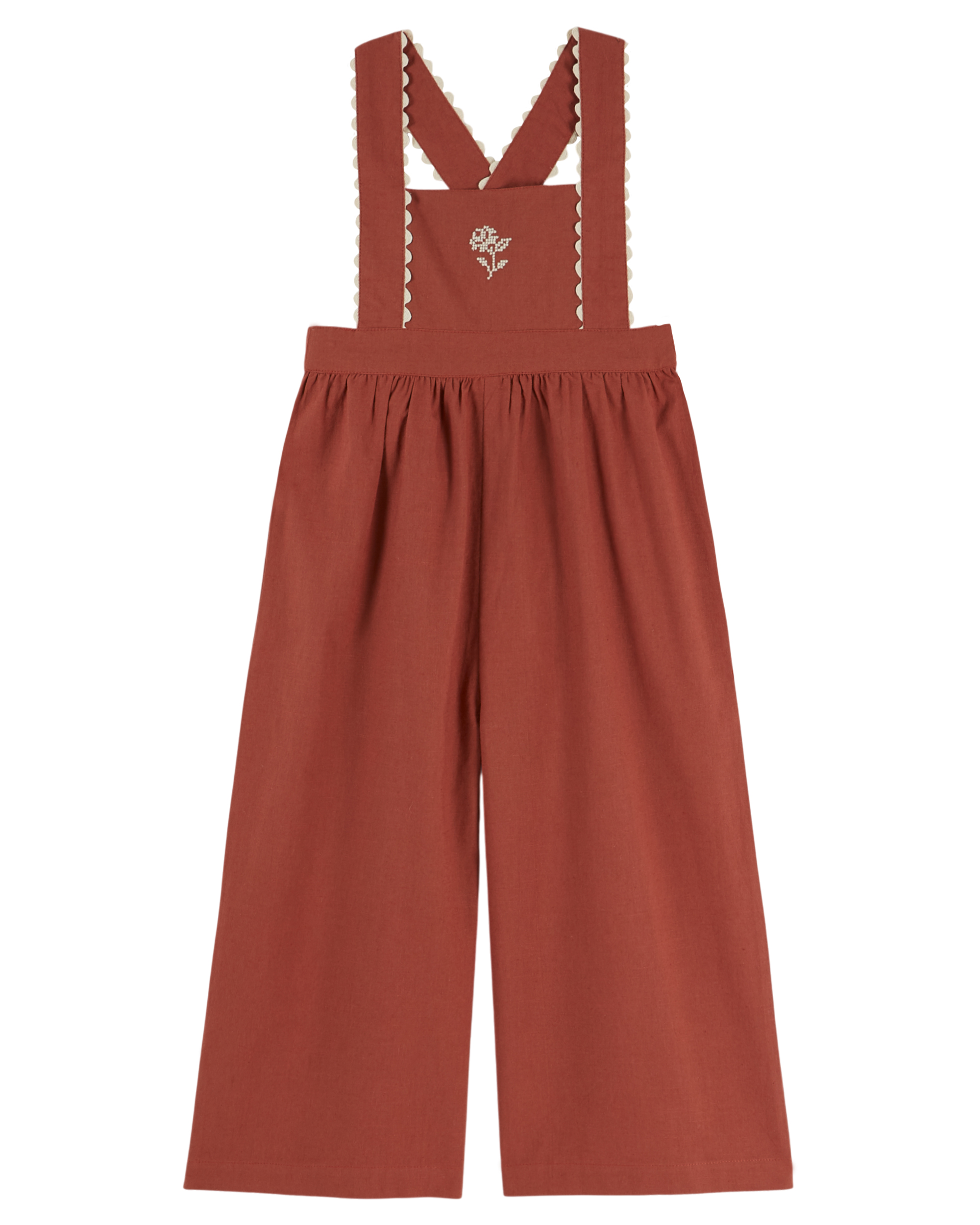 EMBROIDERED OVERALLS