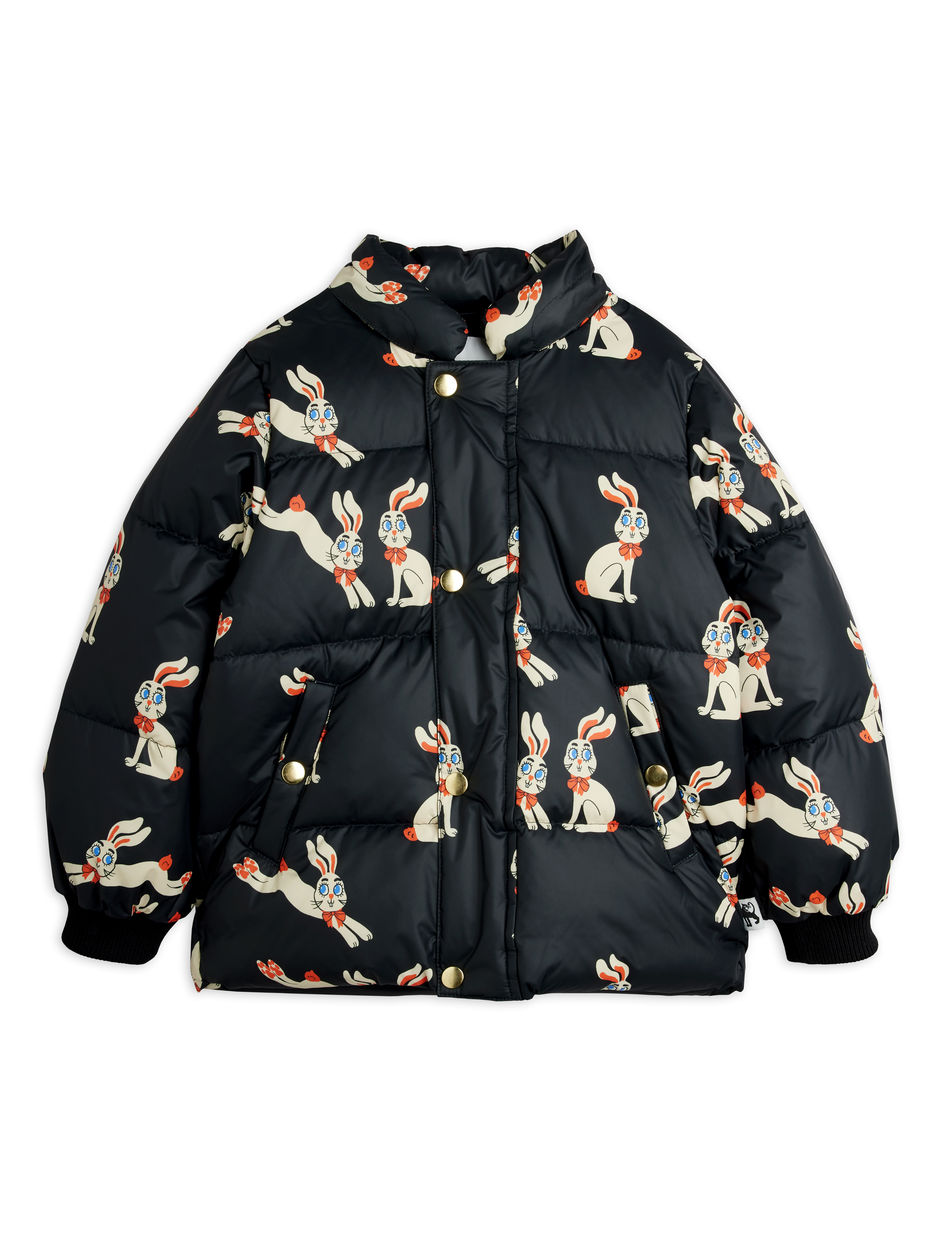 RABBITS AOP HOODED PUFFER