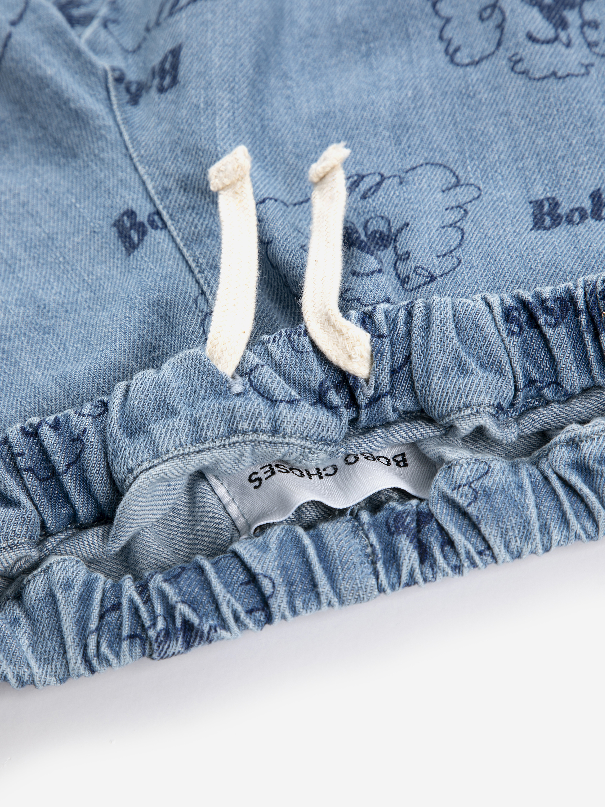 PICKLES THE DOG ALL OVER DENIM PANTS