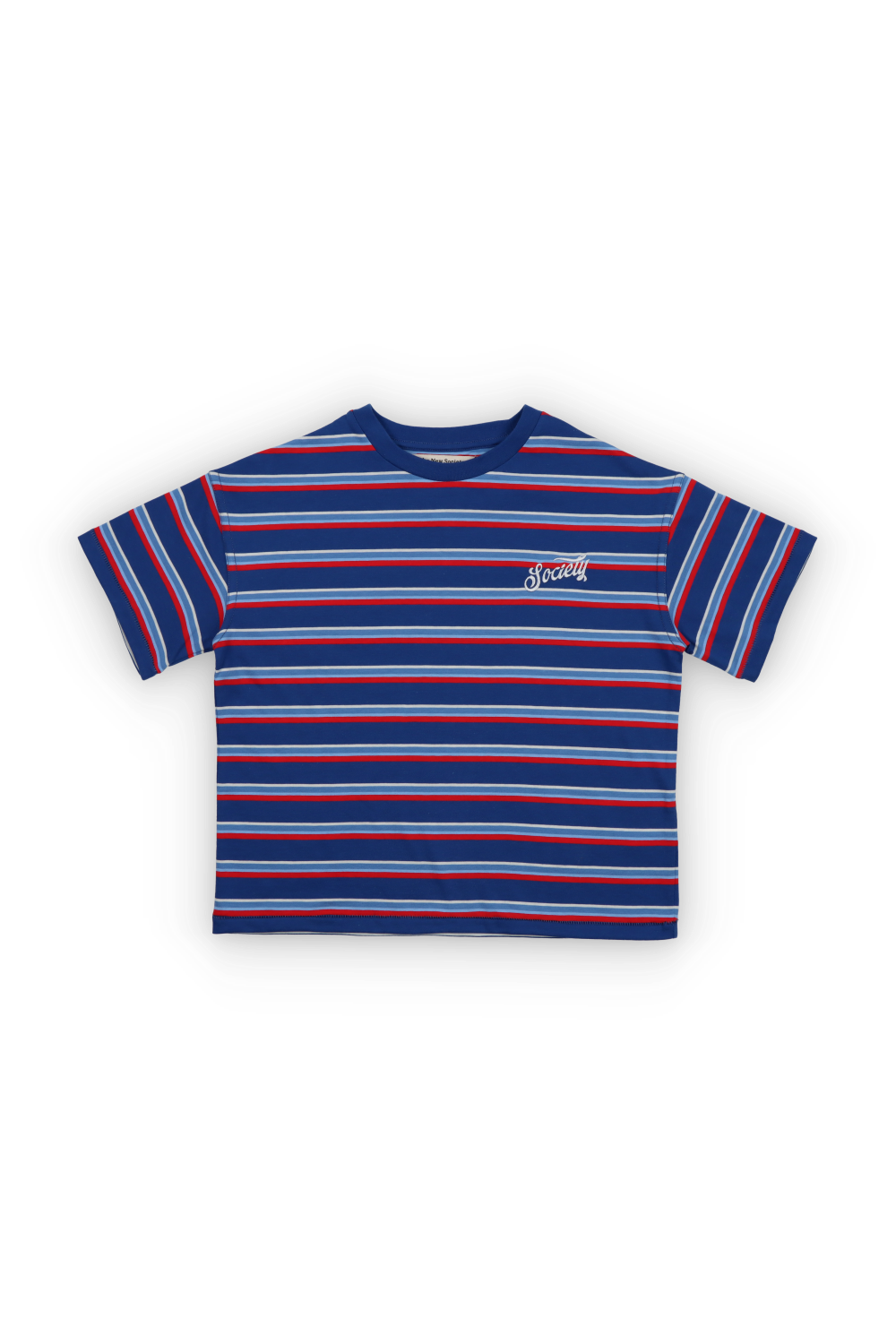 CICLAN T-SHIRT DEEP SEA BLUE MINI STRIPES
