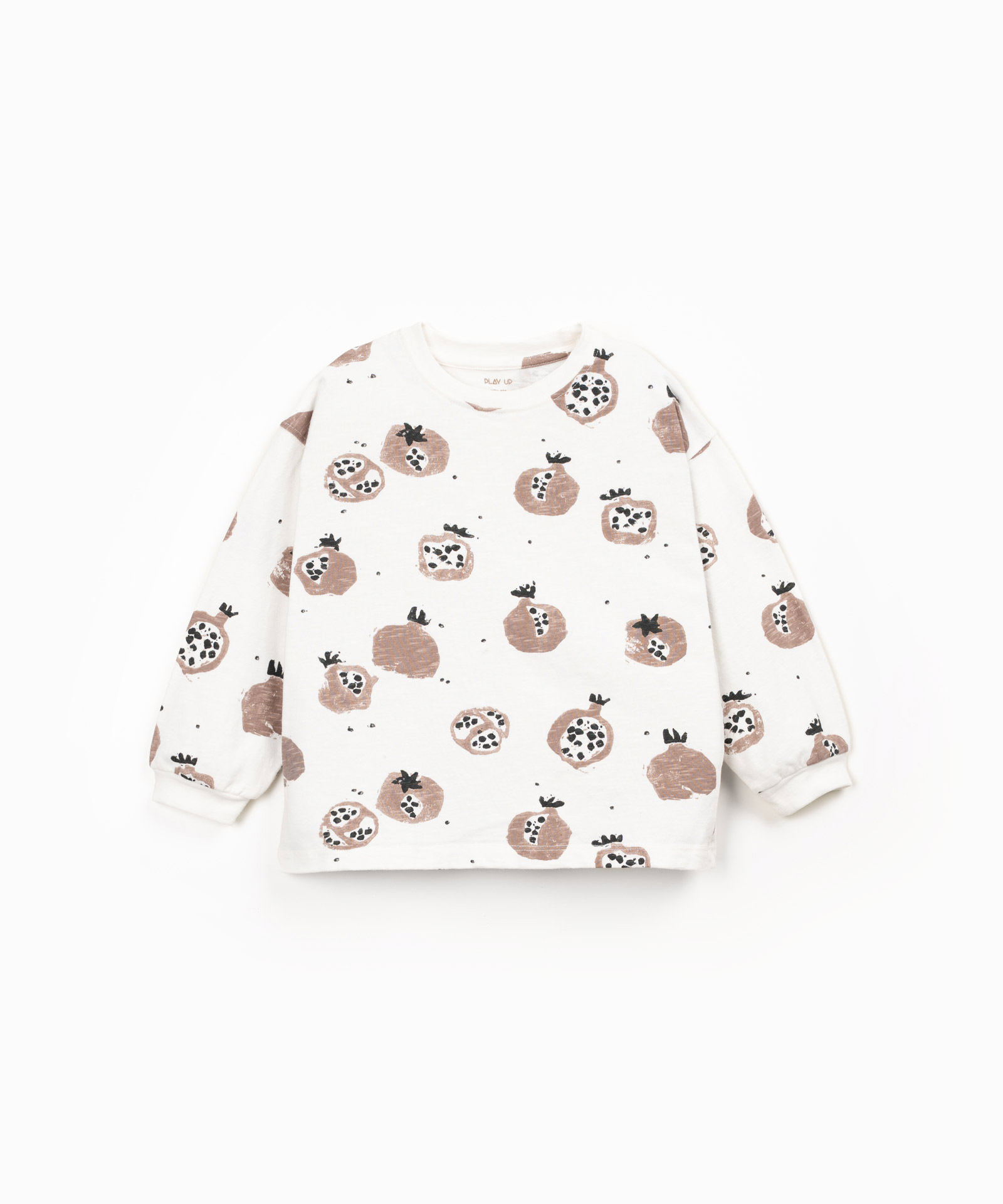 PRINTED FLAMÉ JERSEY LS T-SHIRT