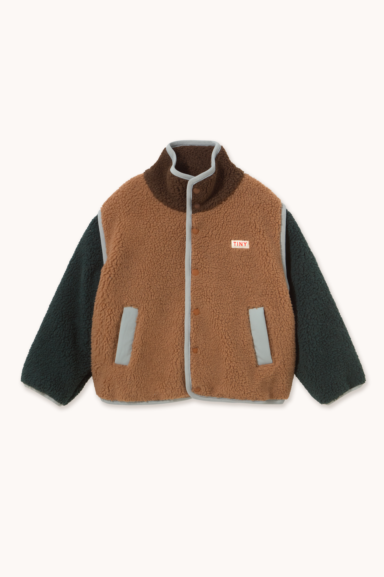 COLOR BLOCK SHERPA JACKET