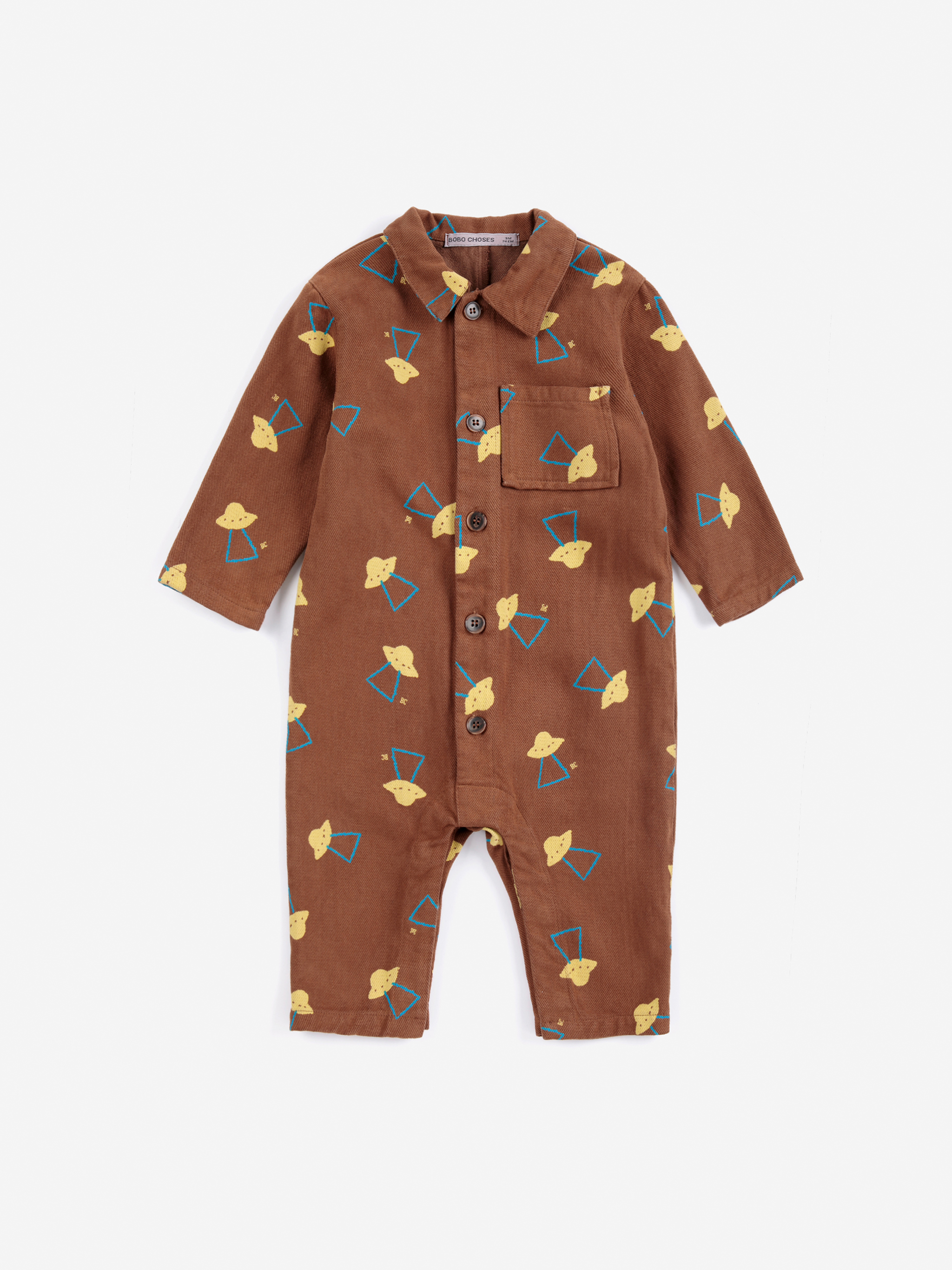 PIXEL ABDUCTION ALL OVER WOVEN OVERALL