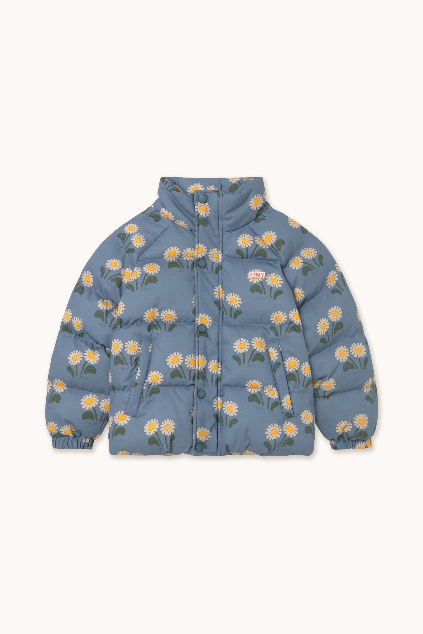 WINTER FLOWERS SHORT PADDED JACKET