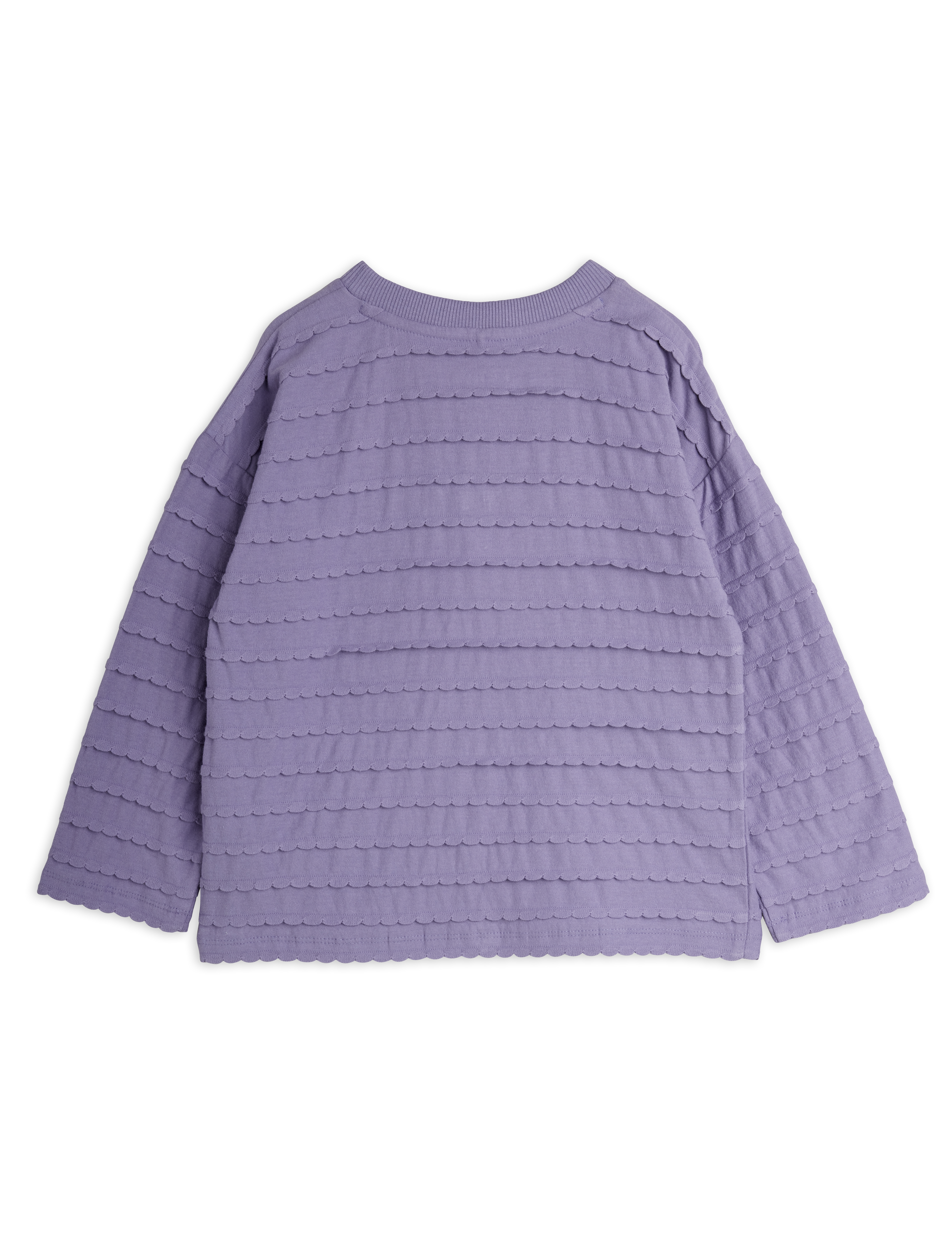 TEXTURED FRILL LS TEE