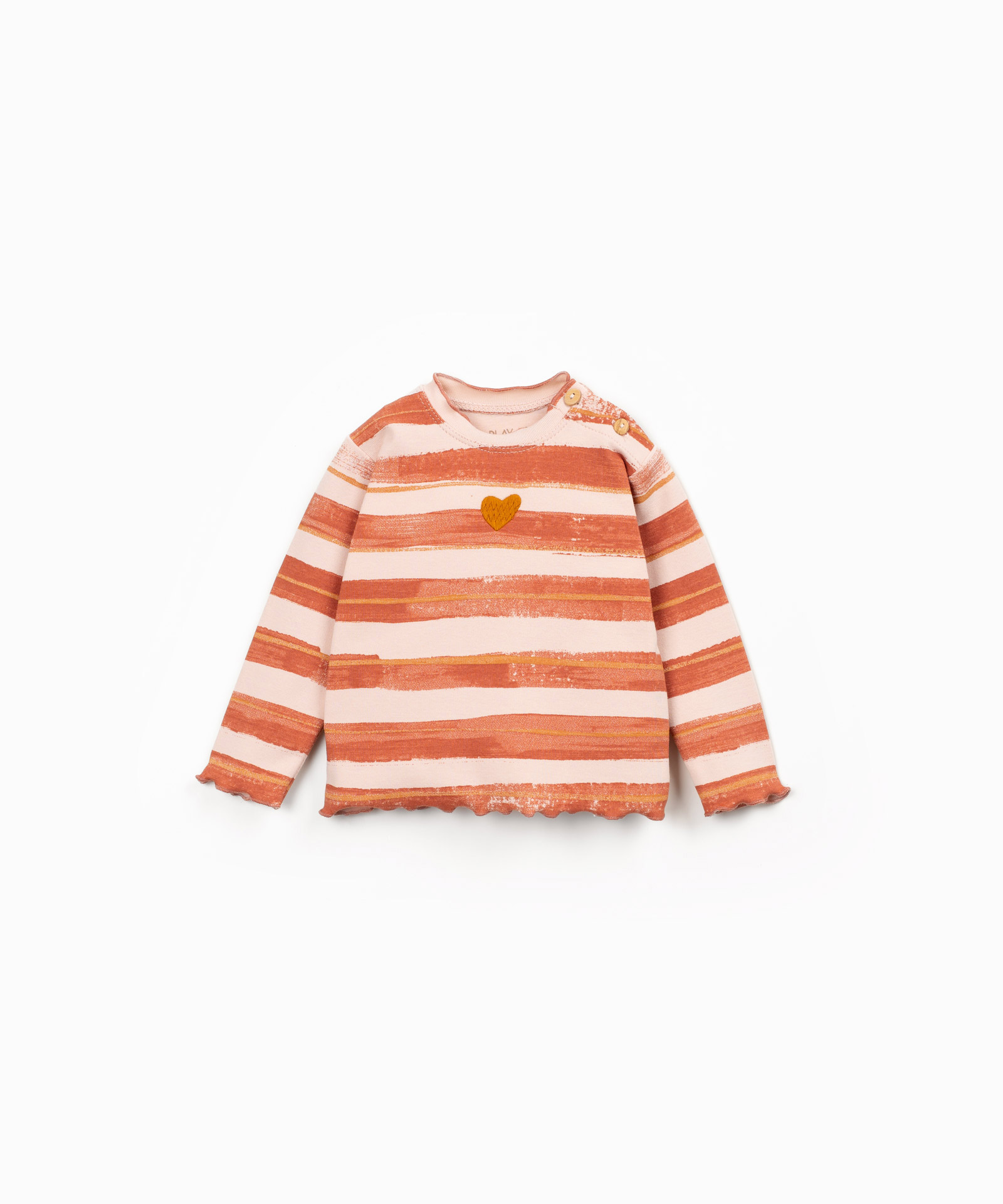 PRINTED RIB LS T-SHIRT