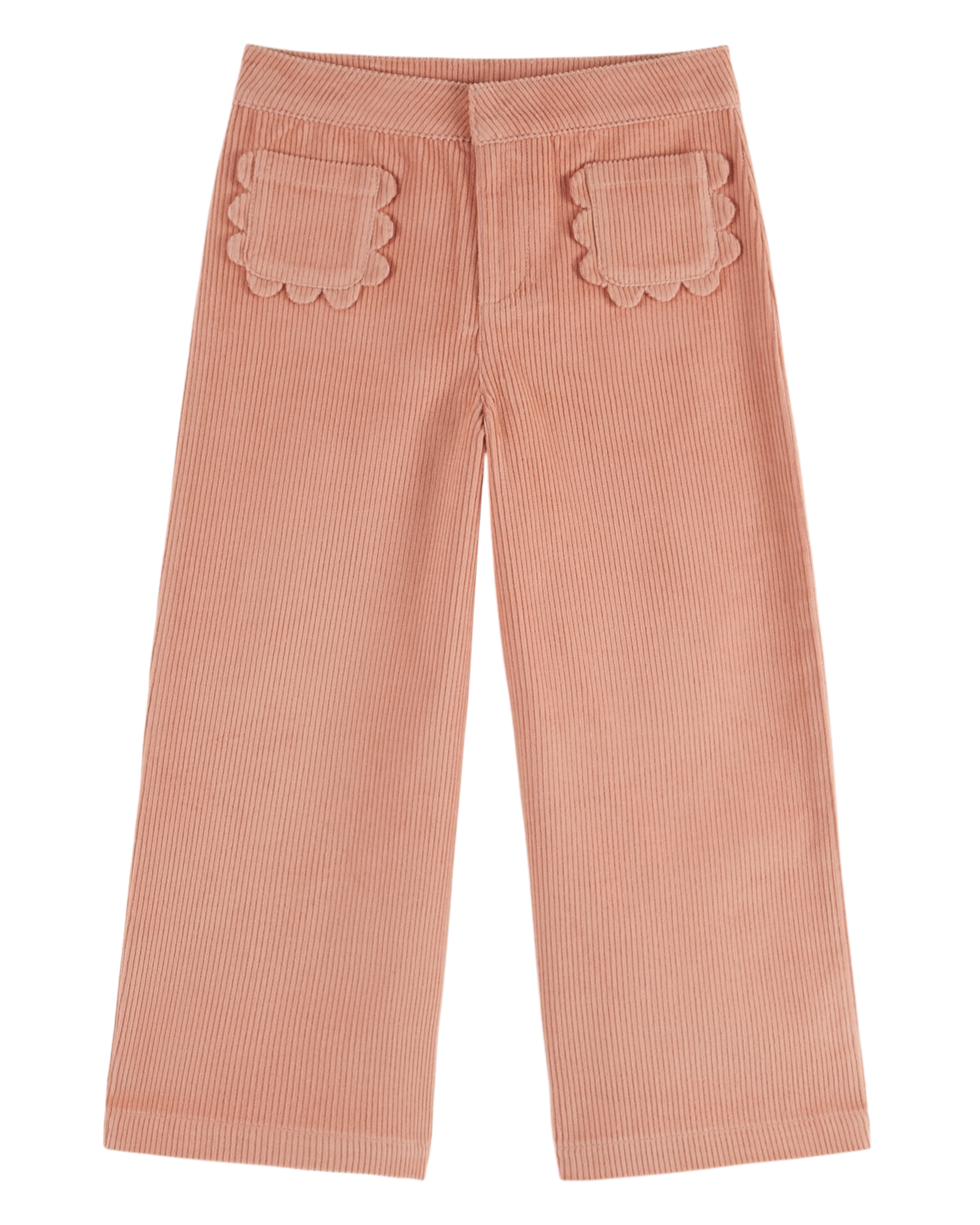 VELVET TROUSERS WITH FLORAL POCKET