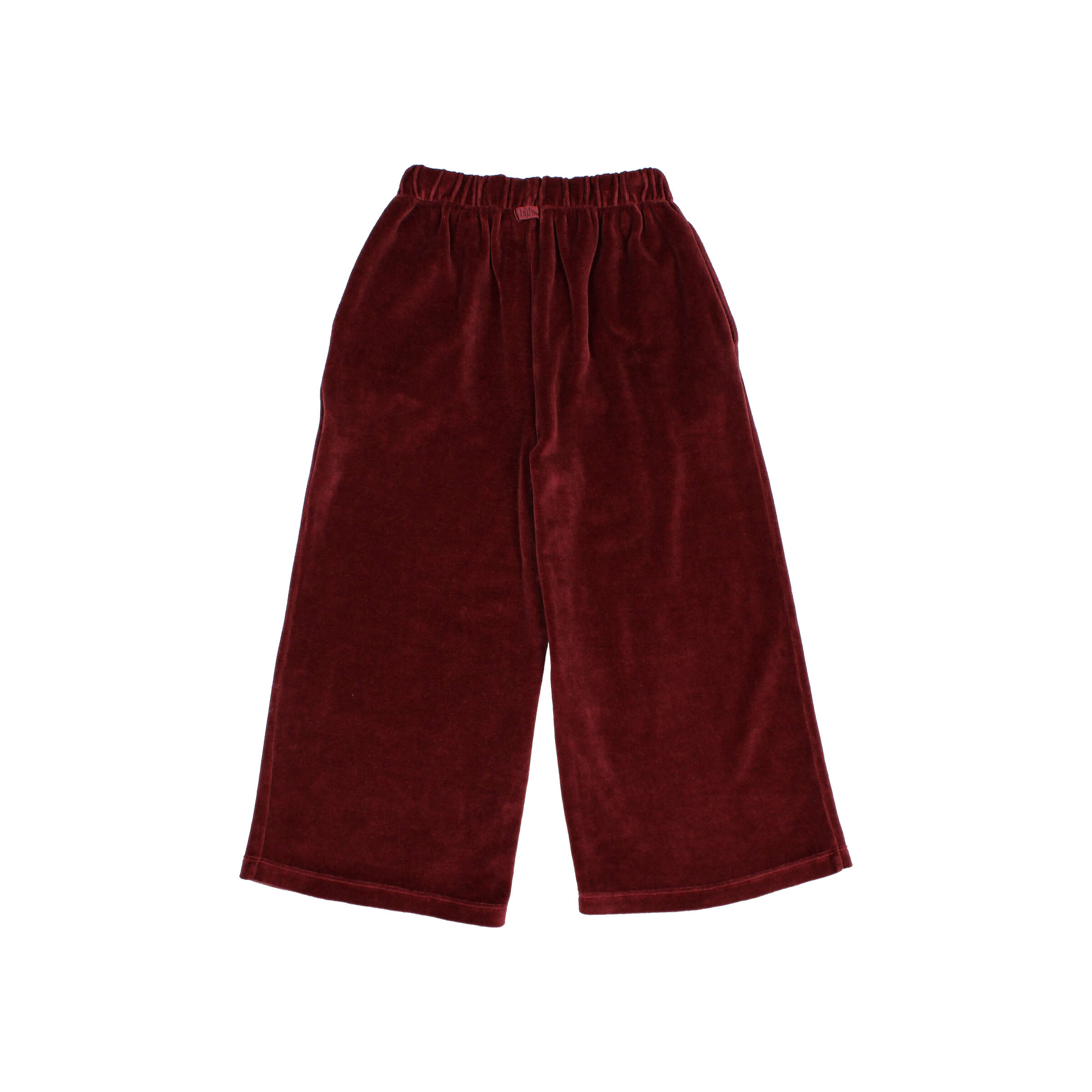 VELVET WIDE LEG PANTS