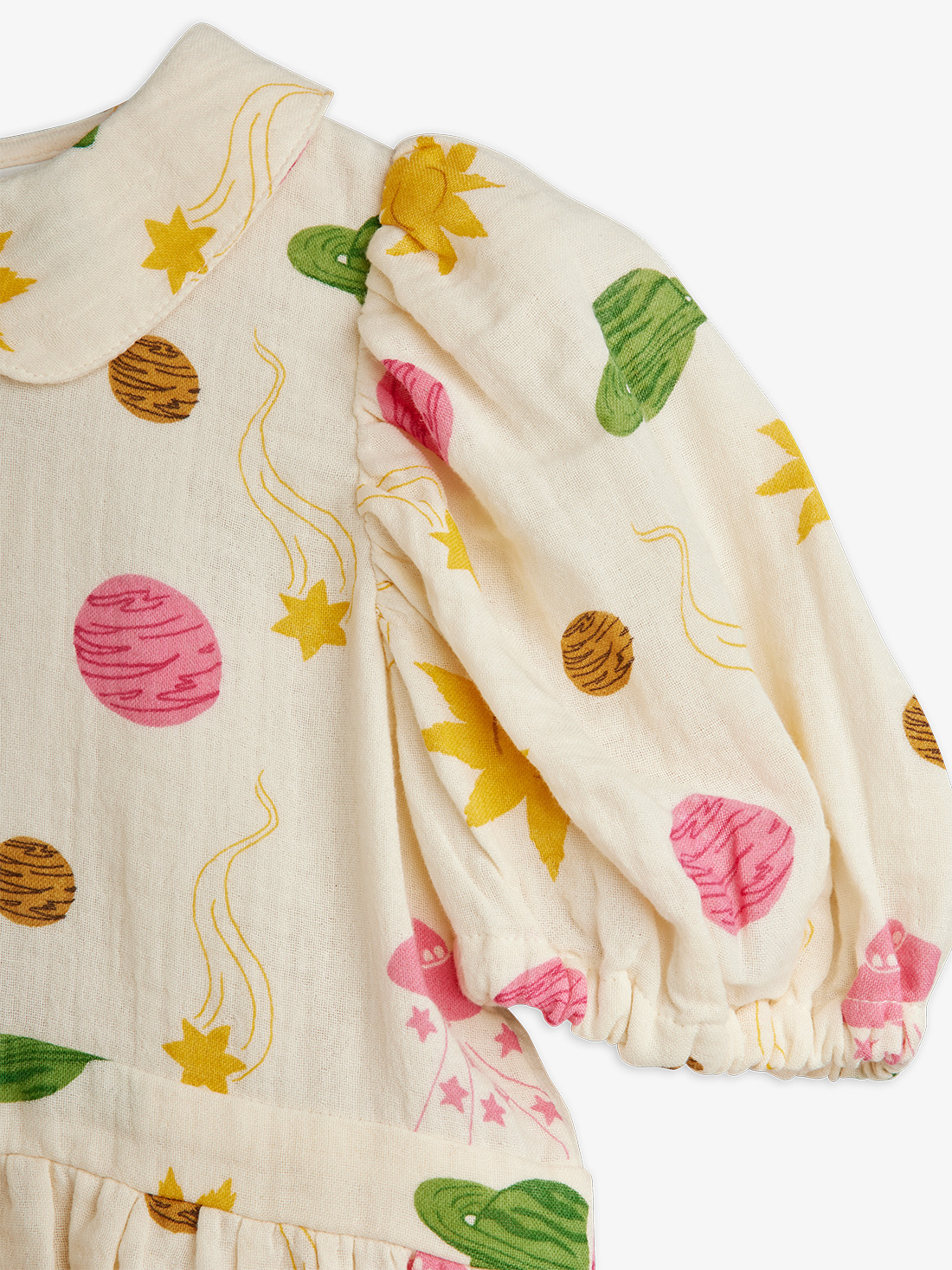 SPACE AOP MUSLIN WOVEN SS DRESS