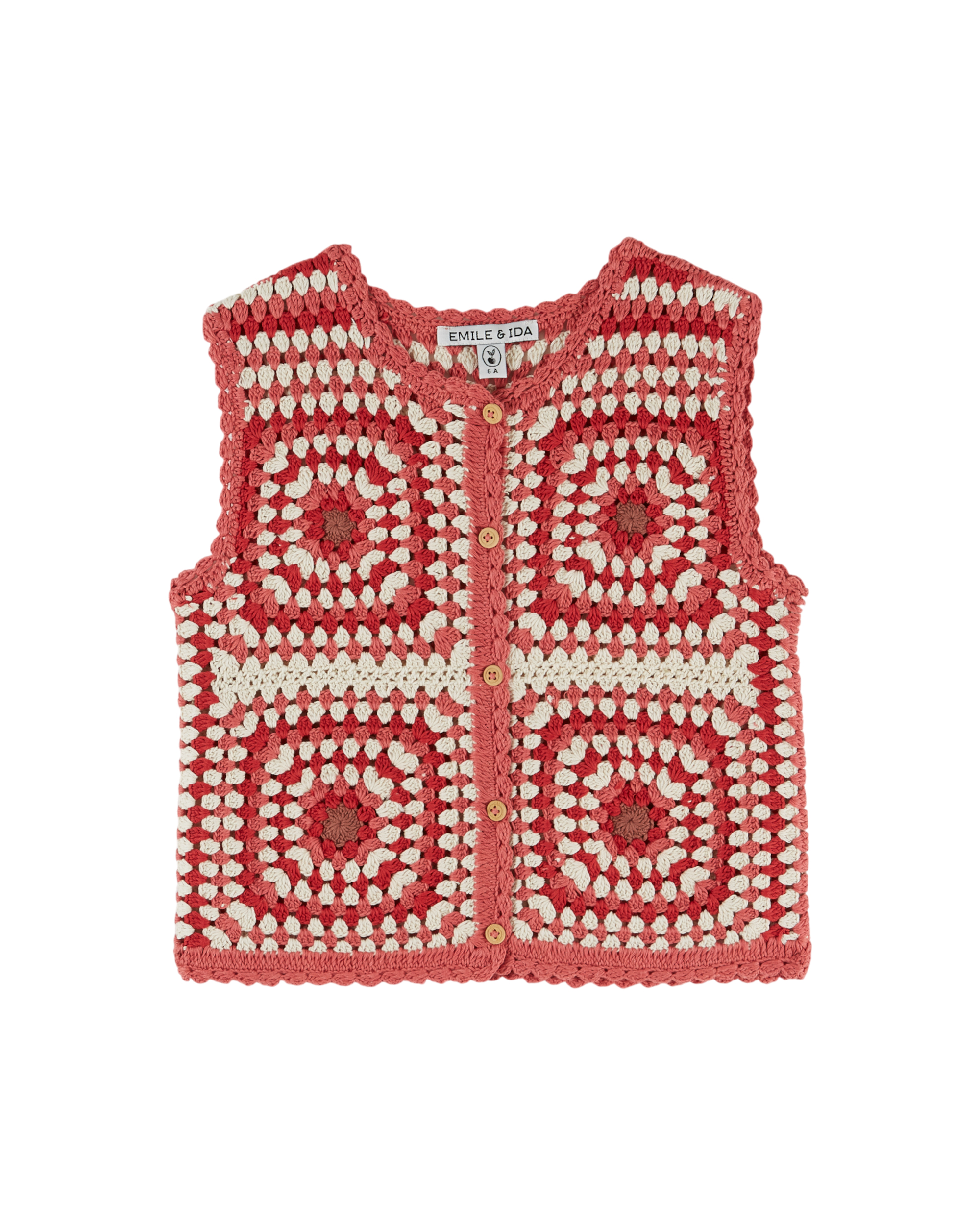 SLEEVELESS CROCHET CARDIGAN