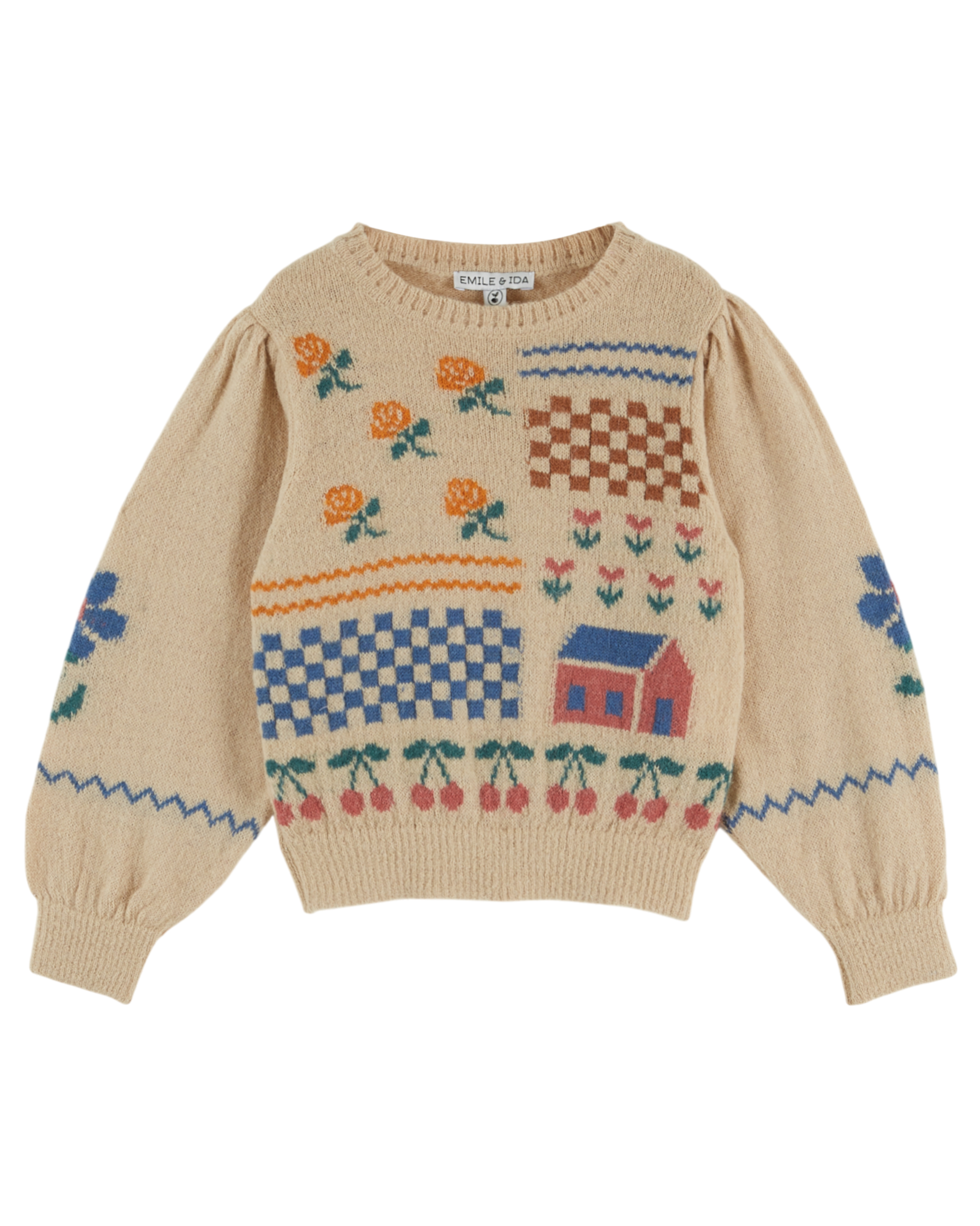 INTARSIA GRAPHIC SWEATER