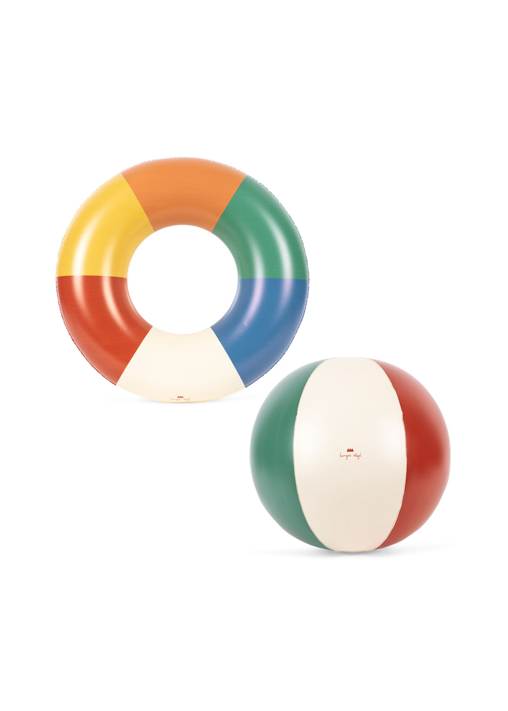 SWIM RING AND BEACH BALL