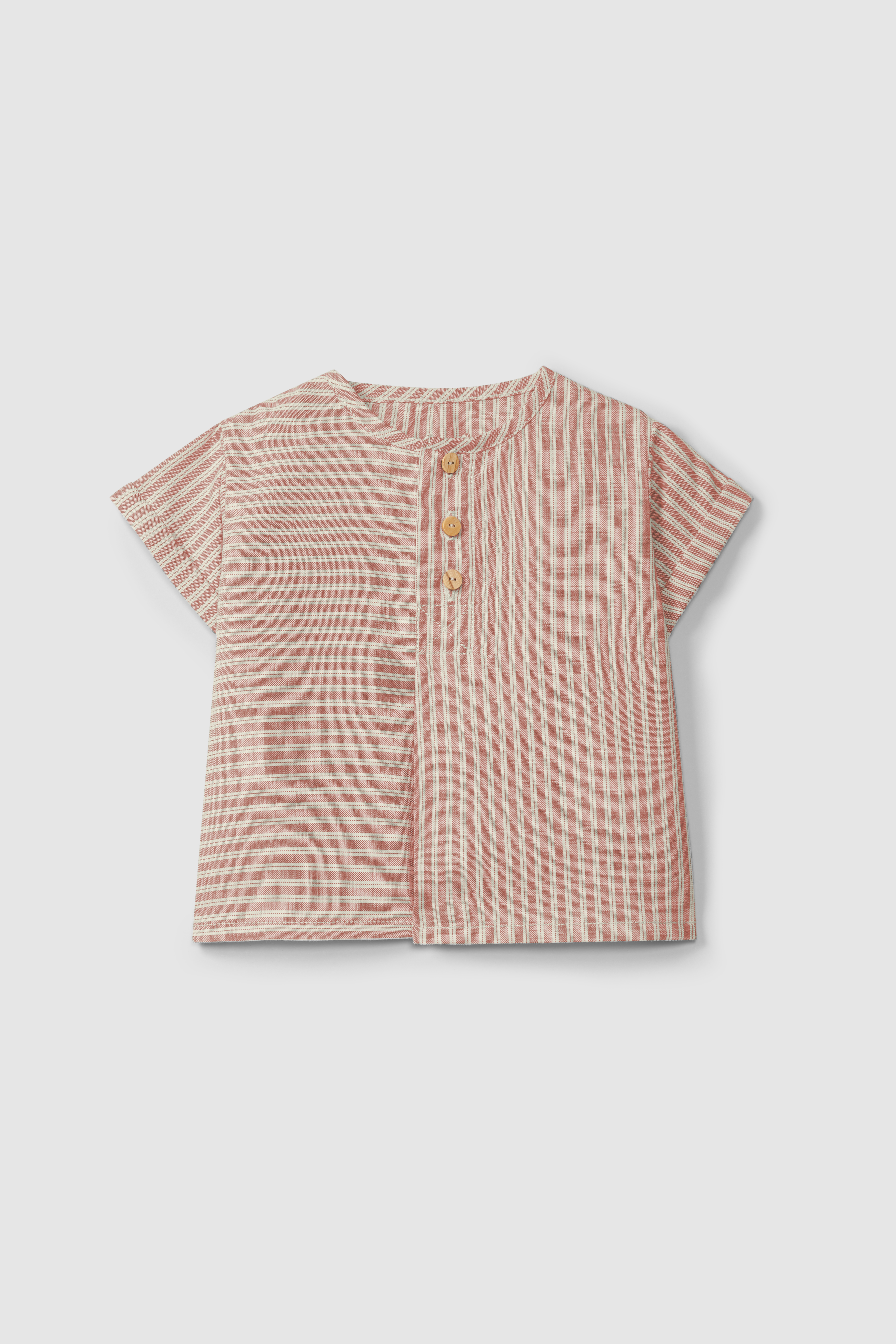 SHIRT IN STRIPED FABRIC