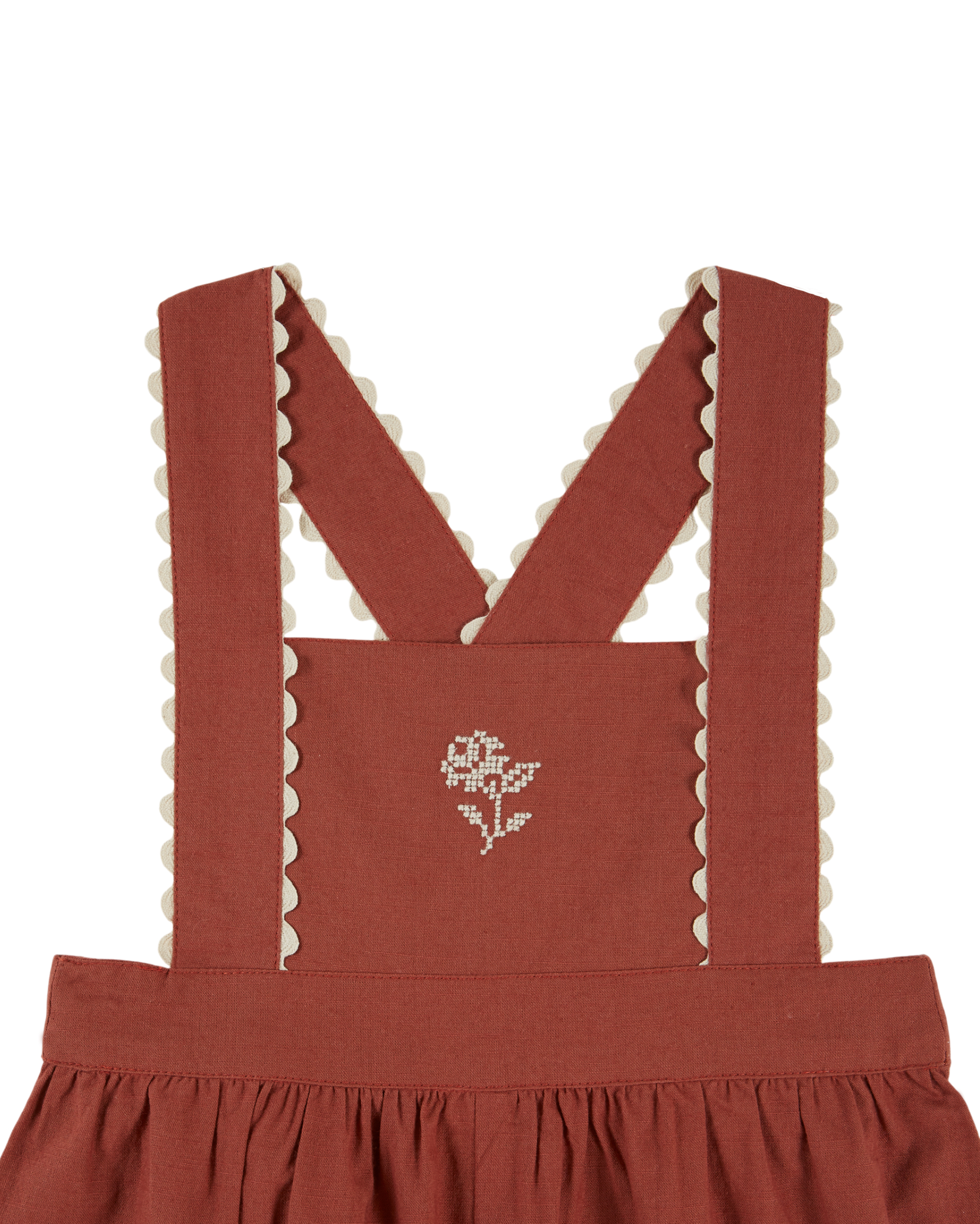EMBROIDERED OVERALLS