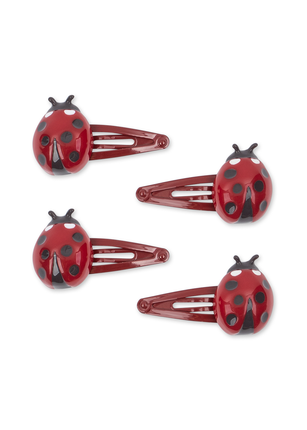 LADYBUG 4 PACK HAIR CLIPS