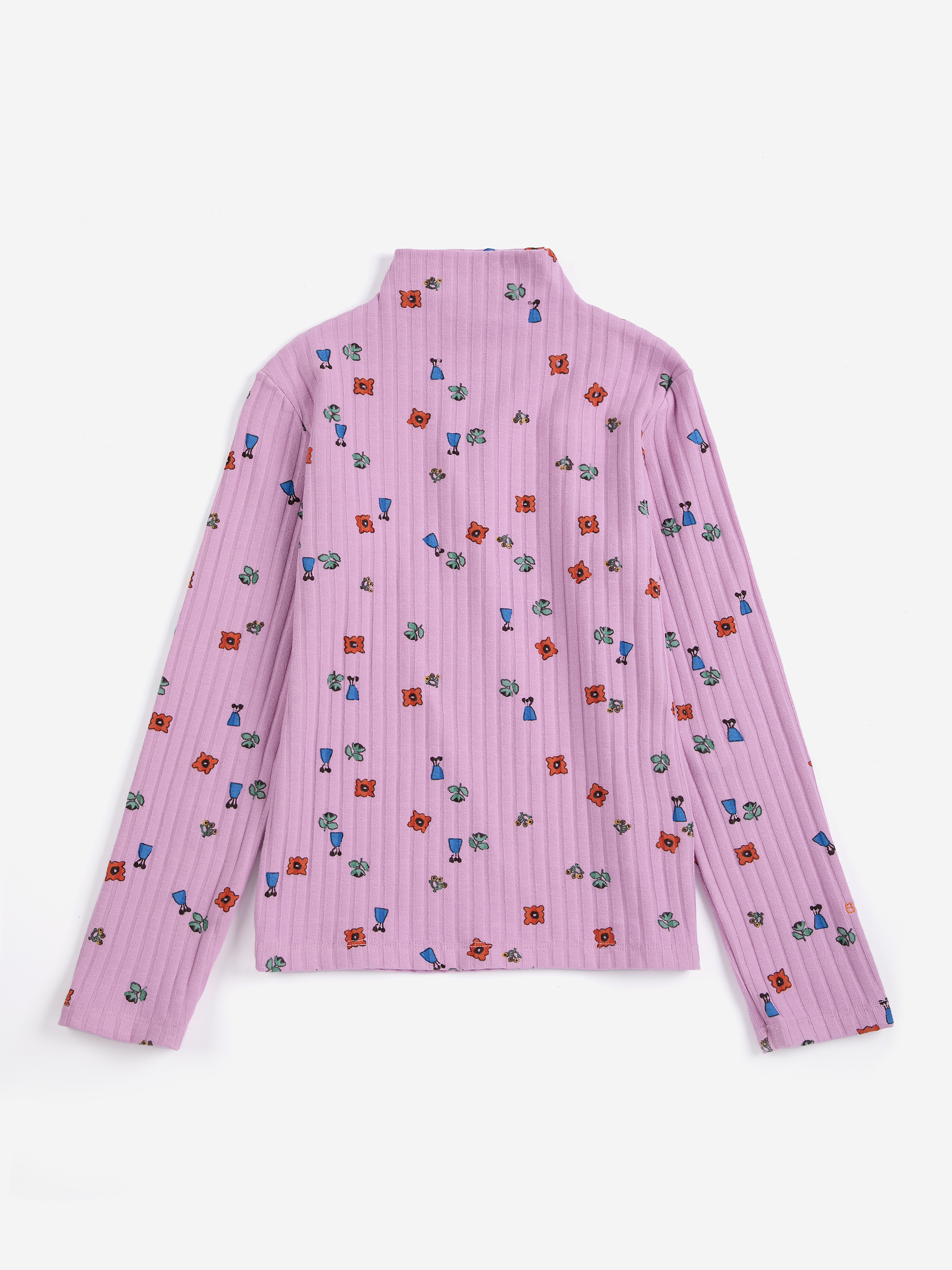BLOSSOM ALL OVER TURTLENECK T-SHIRT
