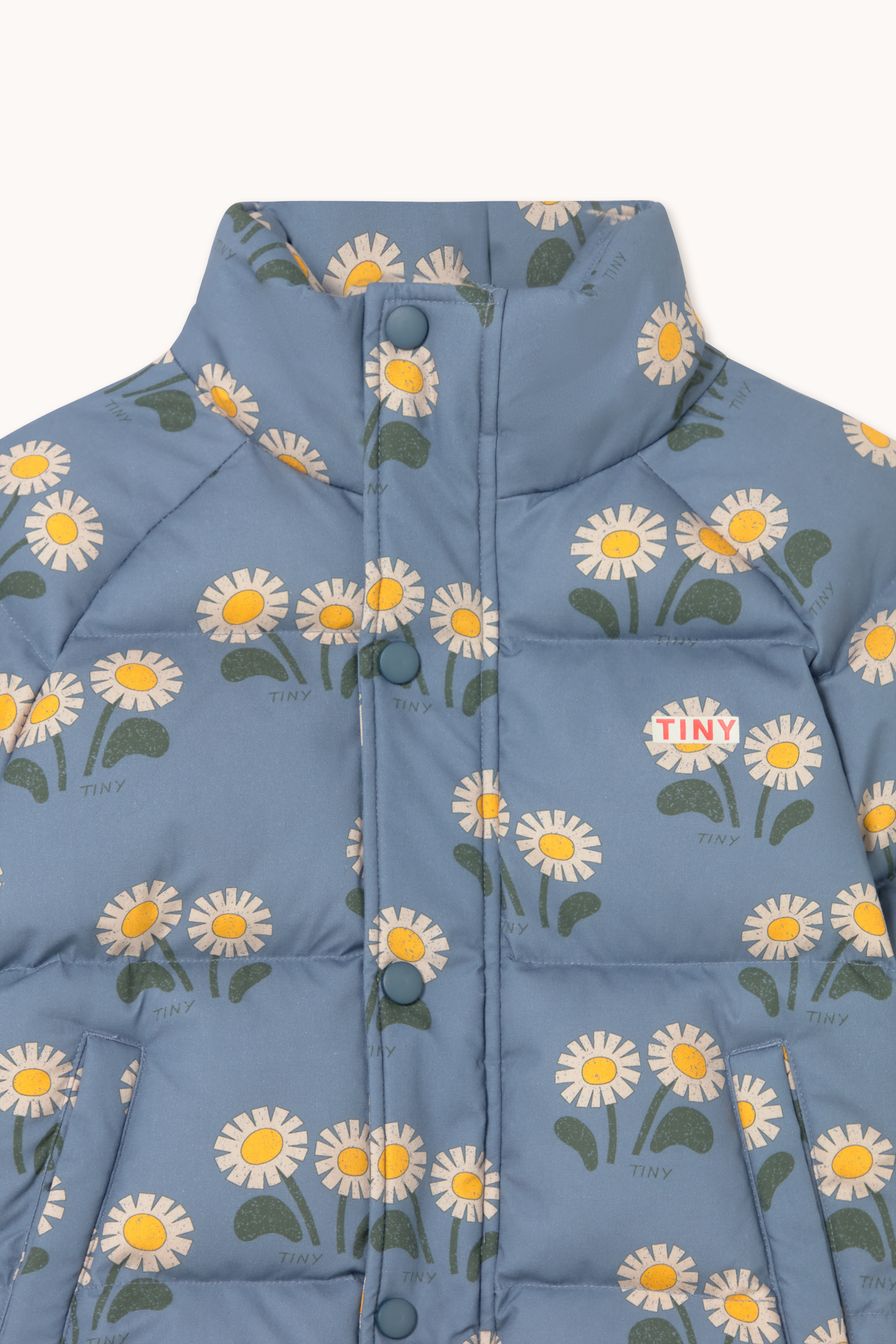 WINTER FLOWERS SHORT PADDED JACKET