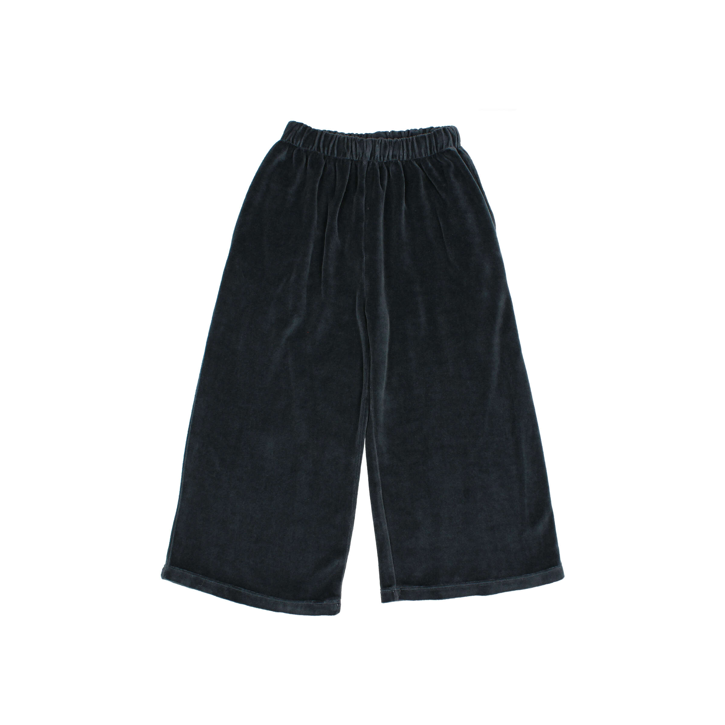 VELVET WIDE LEG PANTS