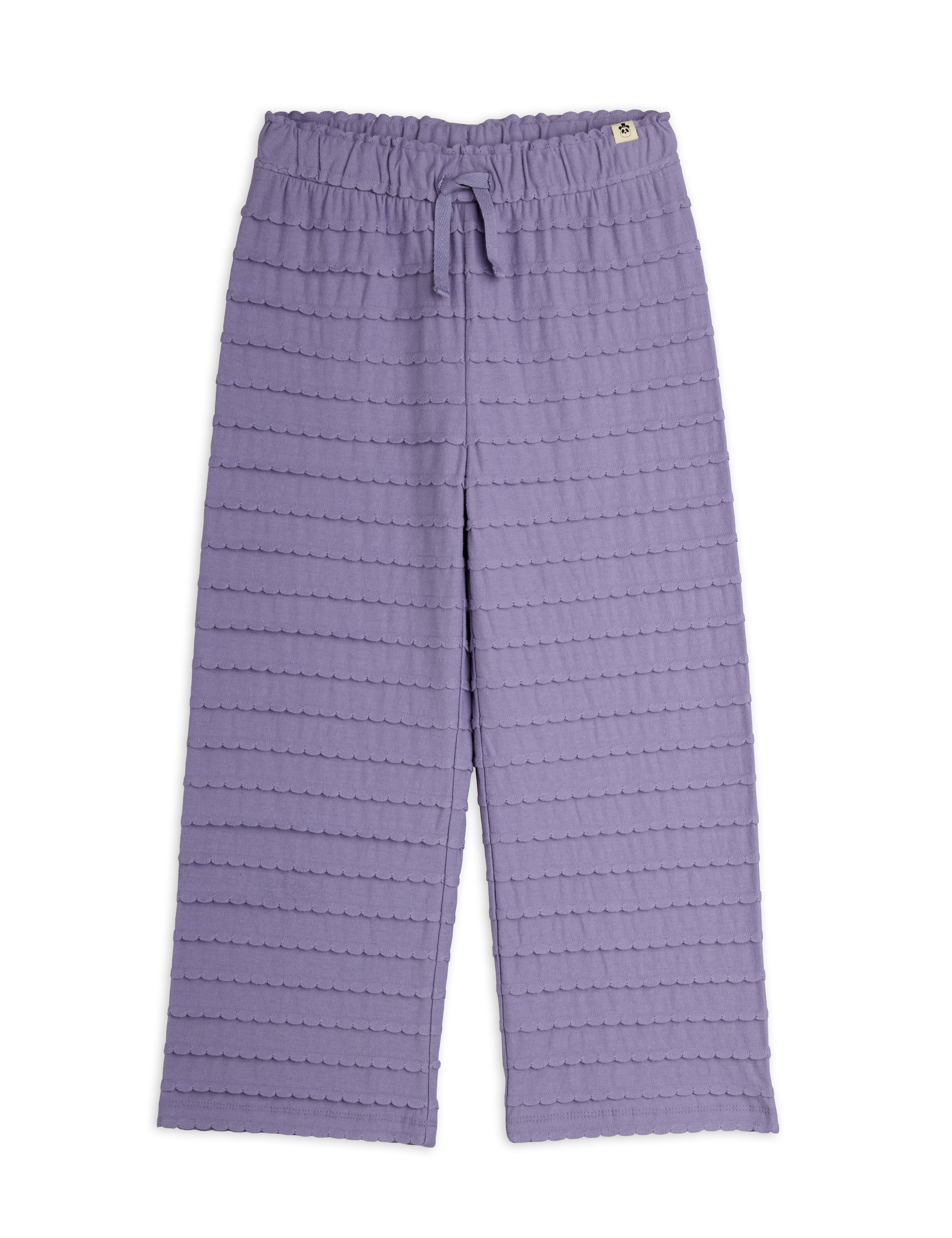 EXTURED FRILL TROUSERS