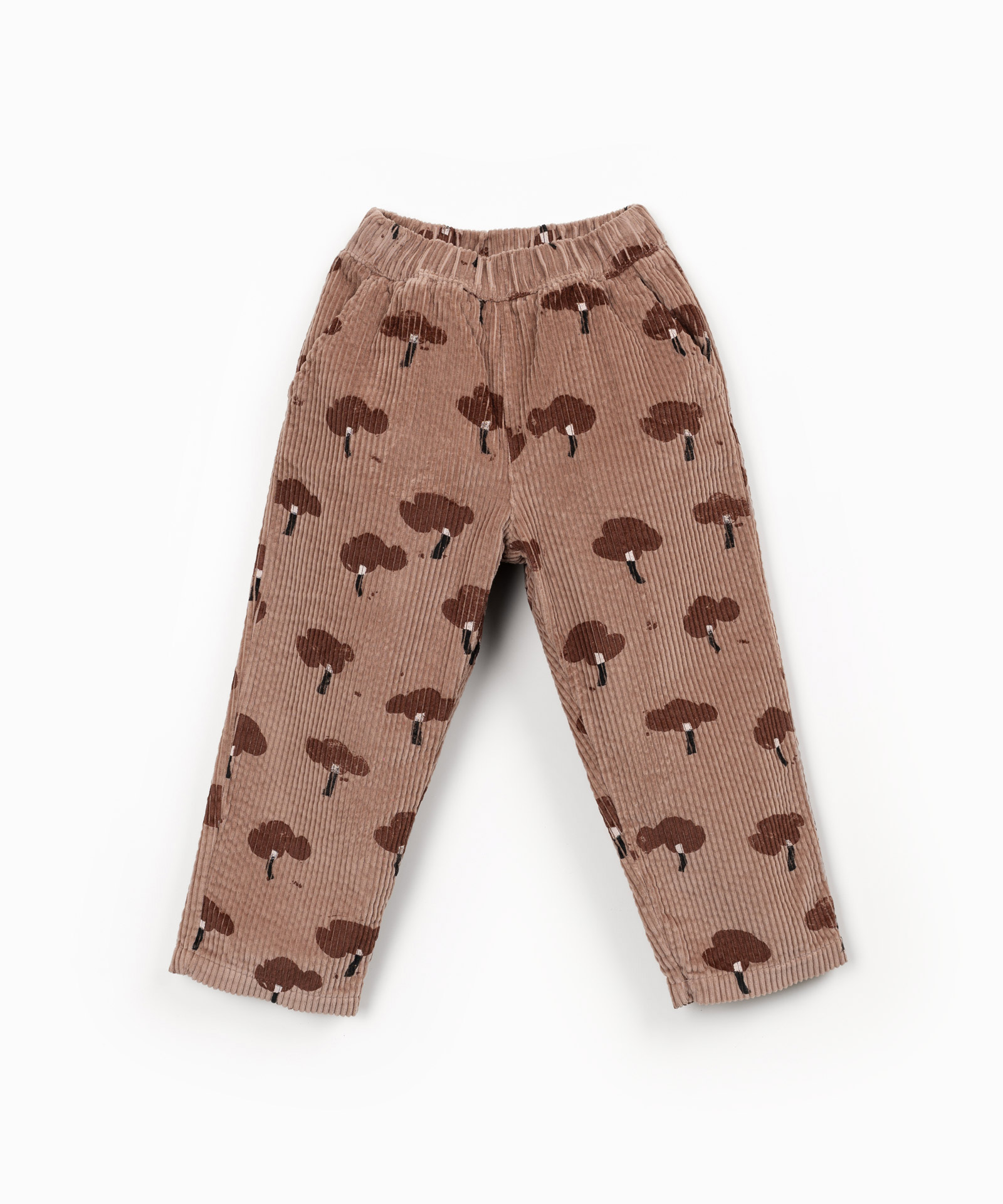 PRINTED CORDUROY TROUSERS