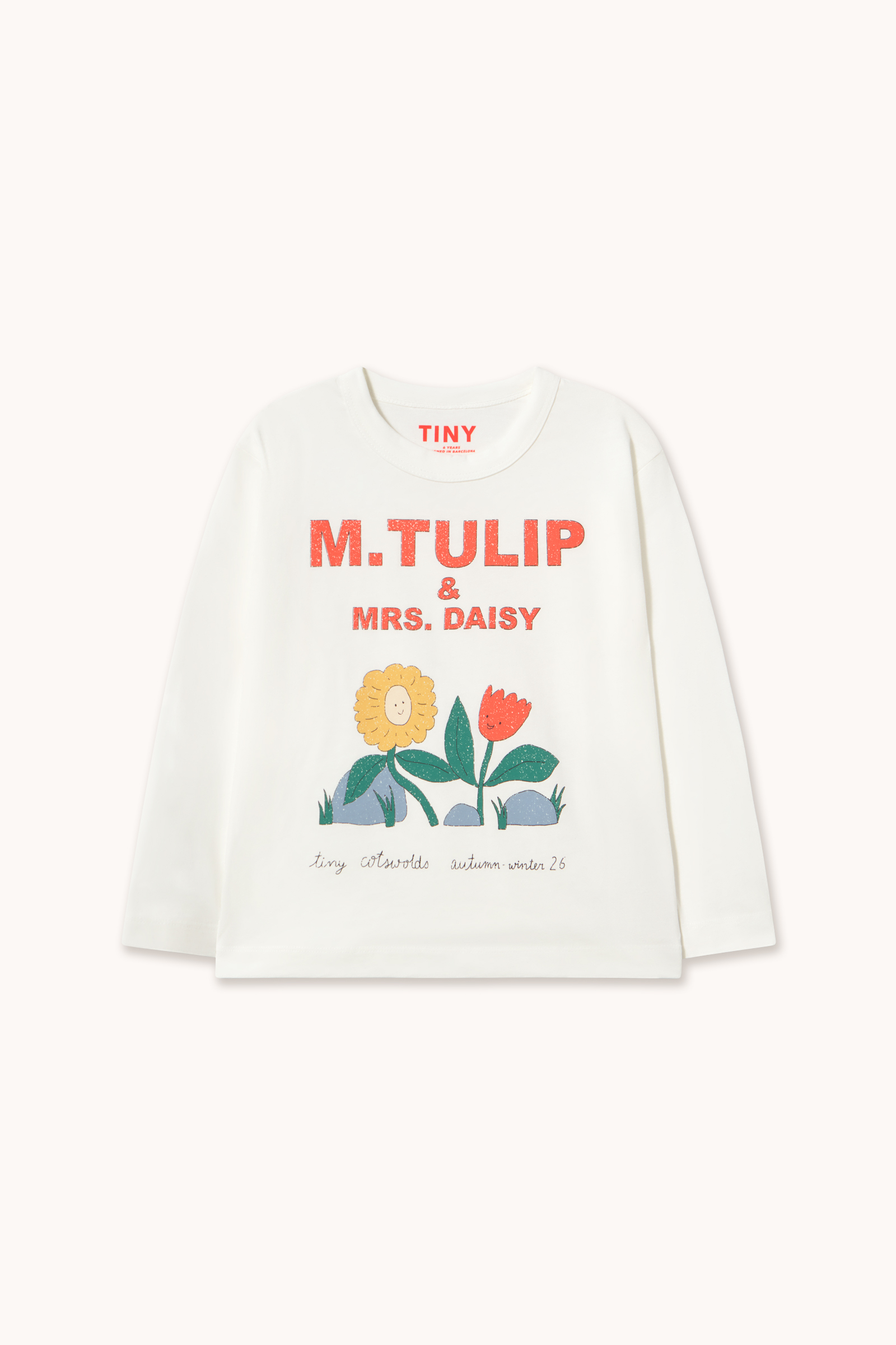 TULIP & DAISY GRAPHIC SLEEVE TEE